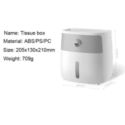 Baño & AseoDispensador de papel higiénico con cajón - impermeable