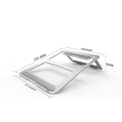 Foldable - adjustable aluminum stand for laptop & tablet