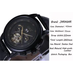 Relojesreloj mecánico de cuero