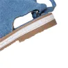 SandaliasDenim cruz encaje - rodilla alta - zapatos gladiadores