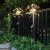 LED dandelion lights - 120 LEDS - solar powered