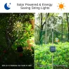 LED dandelion lights - 120 LEDS - solar powered