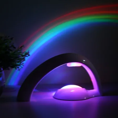 LED färgstark regnbåge projektor - nattljus