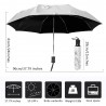 W pełni automatyczny parasol z kwiatowym nadrukiem 3D - ochrona UVKemping & Obozownictwo