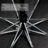 Outdoor & CampingParaguas totalmente automático con impresión floral 3D - protección UV