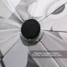 Outdoor & CampingParaguas totalmente automático con impresión floral 3D - protección UV