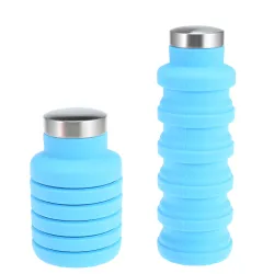 Taitettava silikonivesipullo 500 ml