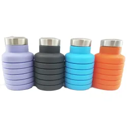 Taitettava silikonivesipullo 500 ml