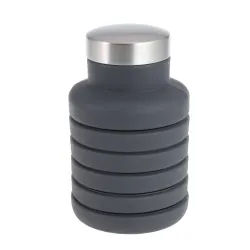 Herramientas de supervivenciabotella de agua de silicona plegable 500 ml