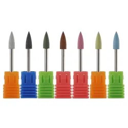 trapano per unghie testa di proiettile in silicone per manicure e pedicure