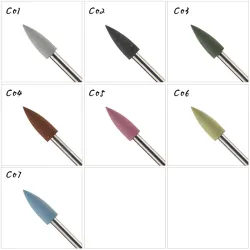trapano per unghie testa di proiettile in silicone per manicure e pedicure