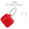 AuricularesFunda para auriculares de silicona suave para Apple AirPods con gancho