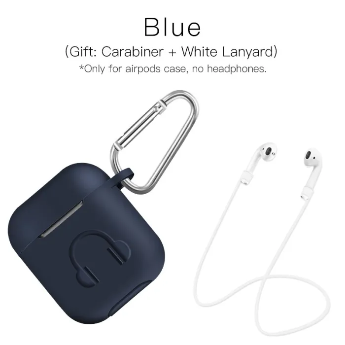AuricularesFunda para auriculares de silicona suave para Apple AirPods con gancho