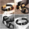 PulserasPulsera multicapa con hebilla magnética