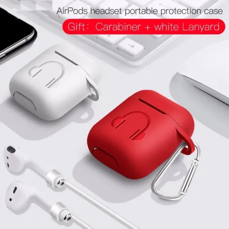 Soft silicone earphone case for Apple AirPods Näytä tarkat tiedot
