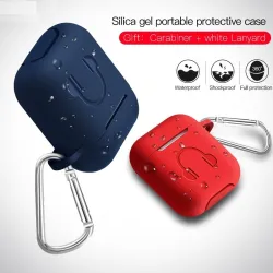 AuricularesFunda para auriculares de silicona suave para Apple AirPods con gancho