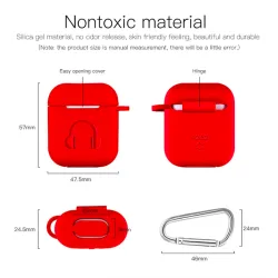 AuricularesFunda para auriculares de silicona suave para Apple AirPods con gancho