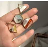 Geometrisk akryl små stud örhängen