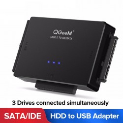 SATA till USB IDE adapter - USB 3.0 - Sata 2.5 3.5 hårddisk HDD-omvandlare