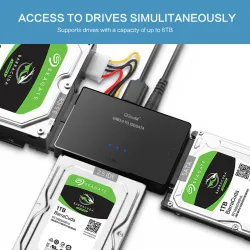 SATA till USB IDE adapter - USB 3.0 - Sata 2.5 3.5 hårddisk HDD-omvandlare
