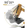 Mofun 1026 40Mhz 1/24 6CH - RC grävmaskin bil med ljus & musik