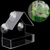 Transparent bird feeder