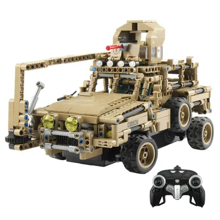 MoFun MZ6003 2.4G 1/12 militär RC bil lastbil självbyggande block 768 st