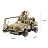 CarrosMoFun MZ6003 2.4G 1/12 camión de autoconstrucción militar RC bloque 768 piezas