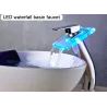 LED waterfall basin faucet
