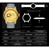 Luxury waterproof watch with dragon sculpture