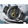 Orologio impermeabile di lusso con scultura di drago