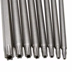 Brocas & taladrosJuego de destornillador Torx magnético 150mm T8/T10/T15/T20/T25/T27/T30/T40 - 8 pc