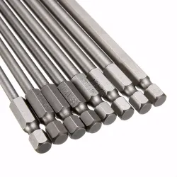 Magnetisk Torx skruvmejselbit satt 150 mm T8/T10/T15/T20/T25/T27/T30/T40 - 8 st