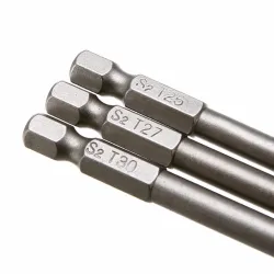 Magnetisk Torx skruvmejselbit satt 150 mm T8/T10/T15/T20/T25/T27/T30/T40 - 8 st