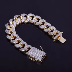 Luxury bracelet with zircons