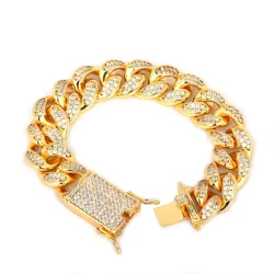 Luxury bracelet with zircons