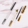 Stylo à bille avec des cristaux de diamant