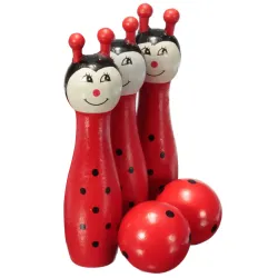 Wooden skittle with pallo - lelu