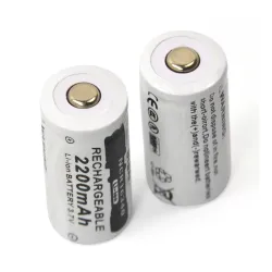 CR123A 16340 - 2200mAh 3.7V - laddningsbart batteri 10 bitar