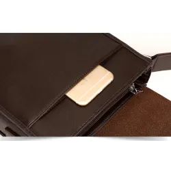 Läder crossbody & axel väska set