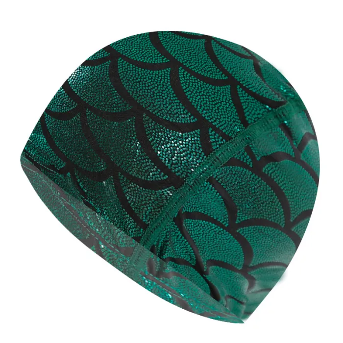 Nylon bad cap med sjöjungfru mönster - unisex