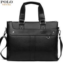Polo - classic leather wide bag