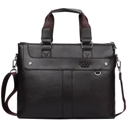 Polo - classic leather wide bag