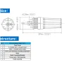 DC 12V/24V 6L/min - 70m de profondeur - pour panneaux solaires - mini pompe électrique submersible