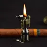 Retro Mini Metallleuchter mit Schlüsselanhänger - nachfüllbar