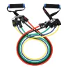 Yoga & fitness resistance bands - 17 pieces set with bag