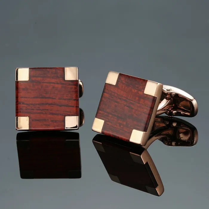 Elegantti hiilikuitu neliö cufflinks