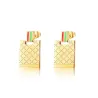 Boucles d'oreilles en acier inoxydable de luxe