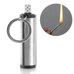 Metal flint match lättare - camping - nöd brand starter - 1500 gånger