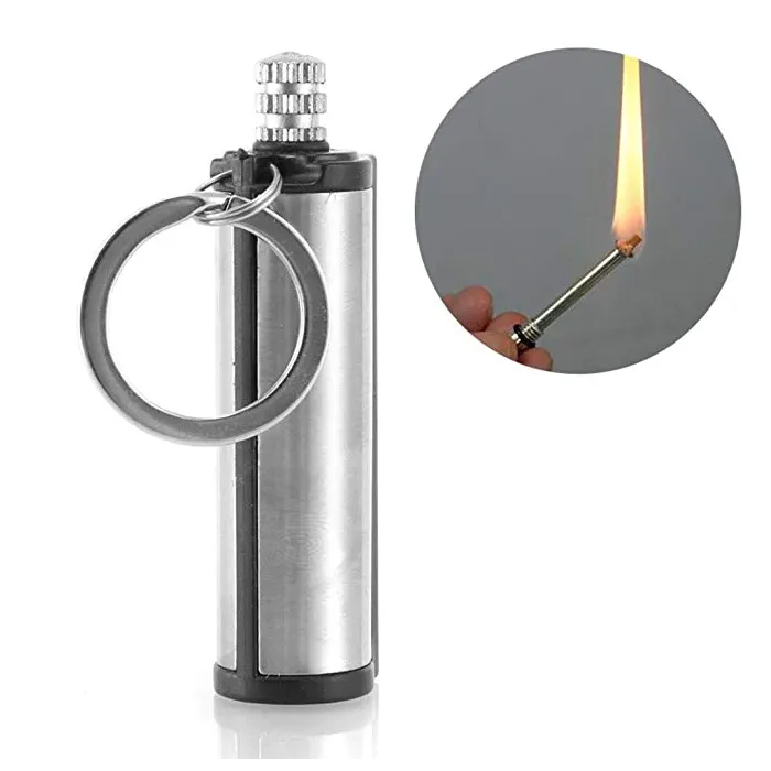 Metal flint match lighter - leirintä - hätälaukaus - 1500 kertaa